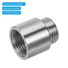 PATIKIL Shower Head Extension Arm, 2 Pack Stainless Steel G1/2