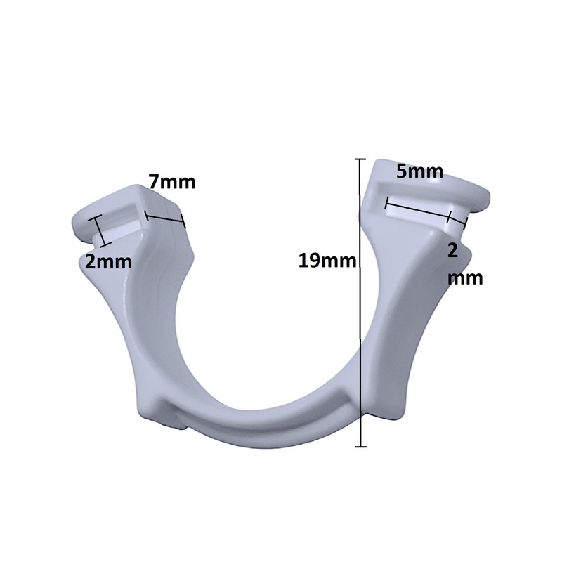 Raum² 200 Universal Curtain Stoppers for Curtain Rails, Curtain Clamp,