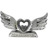 Crushed Diamond Angel Wings with Shelf Sitter Ornament Decorative Sculpture
