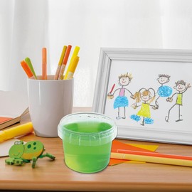 SES Creative 15041 - Muco verde neon in tazza, 140 g, giocattolo per bambini dai 3 anni in su