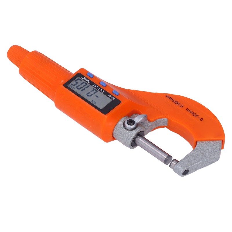 Digital Micrometer Electronic Spiral Thickness Measuring Tool 0.001mm Resolution Gauge