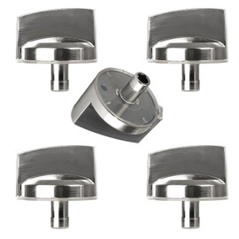WB03X25796 Gas Cooktop Knob Compatible with ge Profile Stove Knobs, Fits PGP953SET1SS PGP986SET1SS PGP959SET1SS PGP976SET2SS - Replaces AP5986232 PS11721433 4362262 WB03T10326 Burner Range Knob - 5PCS