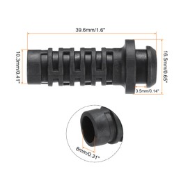 sourcing map 30pcs 8mm Strain Relief Cord Connector Cable Bushing Boot Sleeve for Electric Cable Cord Insulation Protection