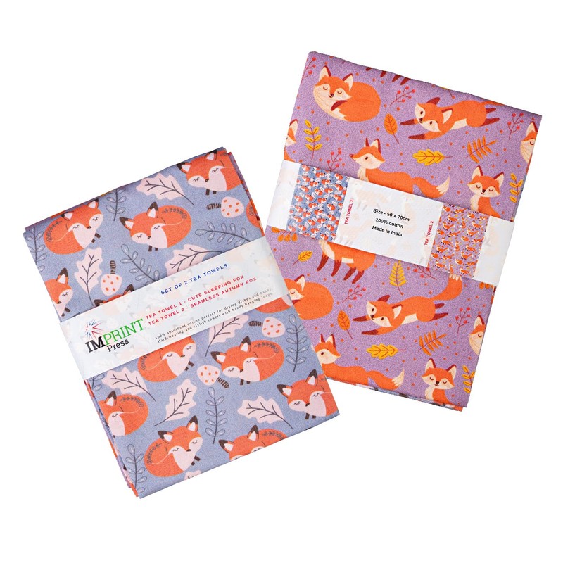 Imprint Premium Quality Tea Towels | 100% Cotton | Set