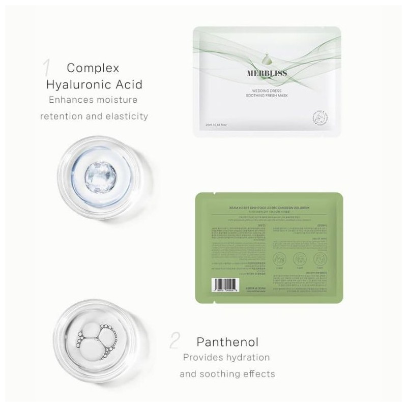 MERBLISS Wedding Dress Soothing Fresh Mask 25ml*5sheets