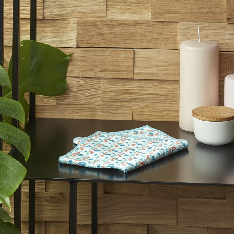 Spontex Microfibre Mosaic Microfibre Cloths, Ideal for Wet and Dry