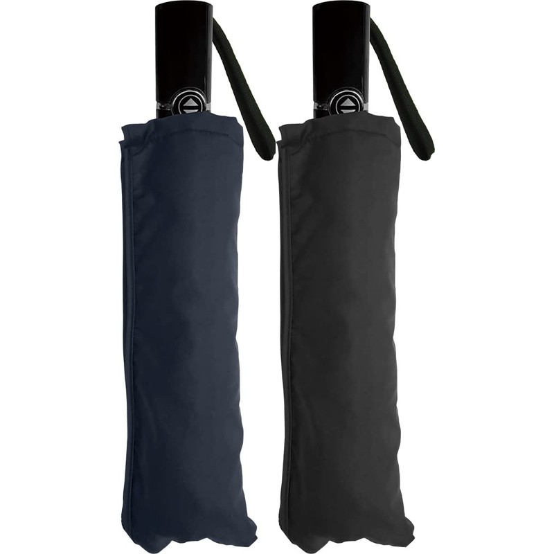 Nakatani 423-019 Men's Folding Umbrella, Inverted Automatic Open/Close, Black, Solid