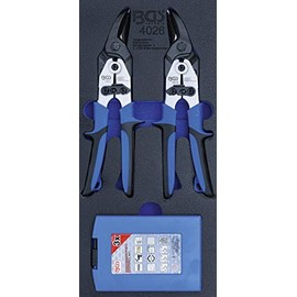 BGS 4026 | Tool Tray 1/3: Metal Shears, Step Drill | 5 pcs.