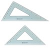 Westcott Triangular Scale Ruler Set, 30/60- and 45/90-Degrees, Back-to-School, School