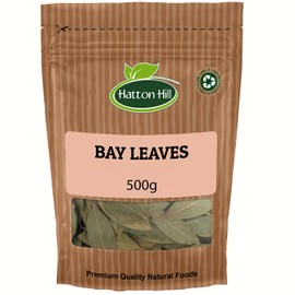 Bay Leaves 500g by Hatton Hill | Dried, Laurel Leaf, Aromatic & Flavourful Whole Leaves for Cooking, Herbal Tea and More
