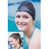 Sync Silicone Long Hair Swimming Cap (Black)