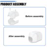 Cestluck Mini-Split Line Set Cover Parts: Duct End 3" Line