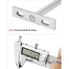 QWORK® Pack of 8 Invisible Shelf Brackets - 100 mm