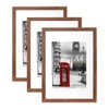 Scholar Tree Rustic Wood Picture Frame A4 with Mount,Set of 3,A4 Frame,A4 Picture Frame,A4 Poster Frame,Freestanding and Wall Mountable