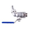 TIZZE 1/2 inch Stainless Steel Ball Valve Weldless Bulkhead for