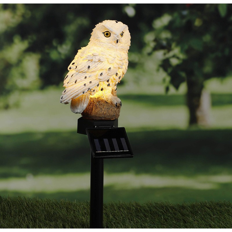 HI 70209 LED Solar Garden Stake Owl