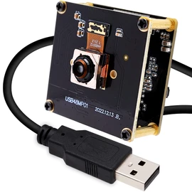 ELP 48MP Webcam Autofocus Wide Angle Small USB Camera Module for PC 70 Degree Distortion Free Lens 8K Webcam Board UVC USB2.0 Web Camera 6000P PC USB Camera Mini Camcorder CCTV Industrial USB Camera