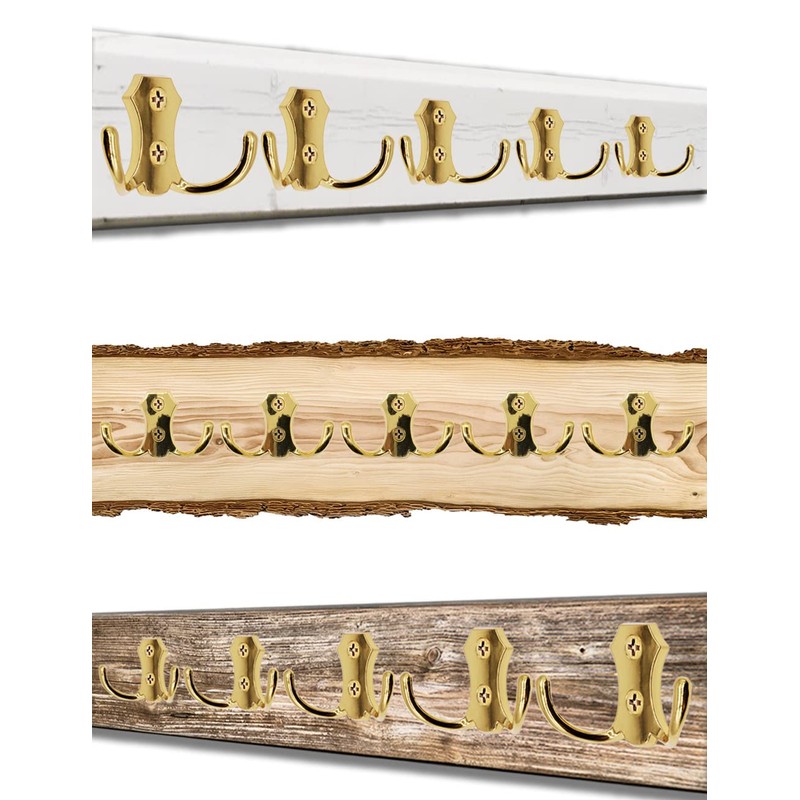 FUXXER® Classic Coat Hooks, Clothes Hooks, Double Hooks, Kitchen Hooks,