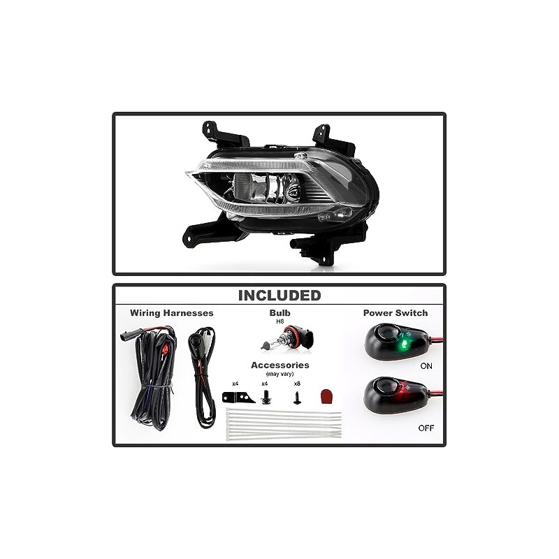 KEEKPO - For 2019-2020 Hyundai Santa Fe Front Bumper Fog