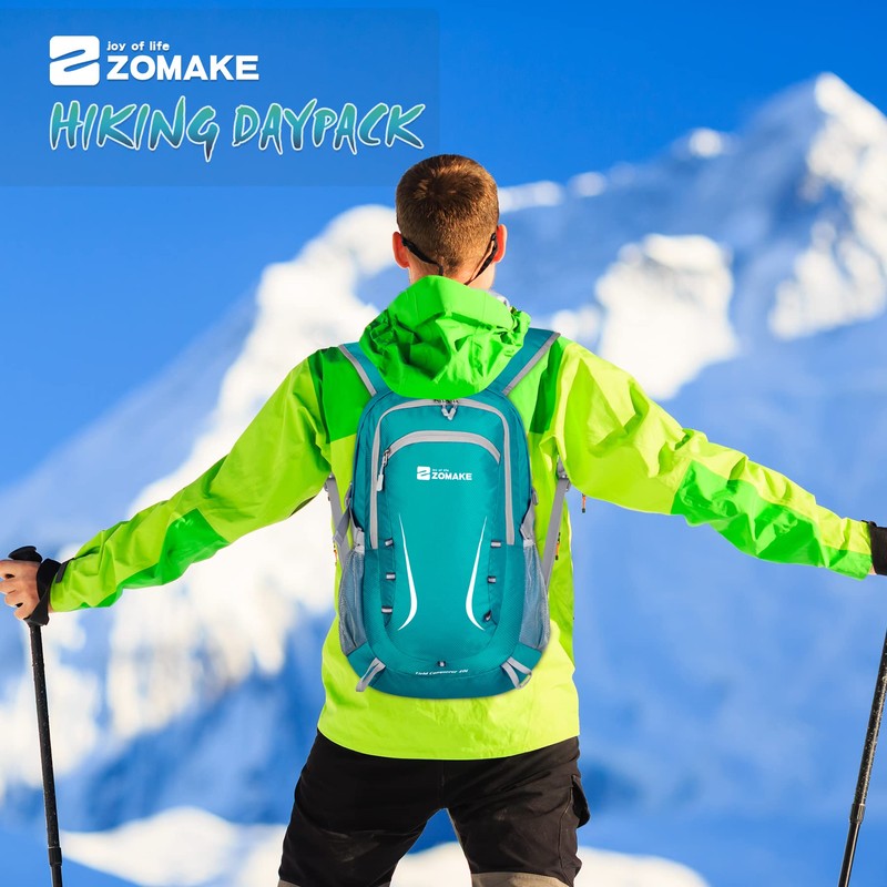 ZOMAKE 40L Foldable Backpack Lightweight Rucksack,Packable Small Backpacks Water Resistant