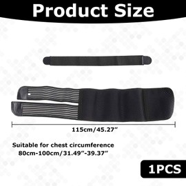 ZXNJA Elastischer Rippengürtel,Rippengurt,Rippenbandage,Rippenbandage Damen,Rippenverletzungs-Bindegürtel,Rippenverletzungsbindergürtel,für gebrochene,rissige,ausgerenkte und postoperative Rippen