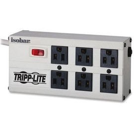 Tripp Lite Isobar Surge Protector Metal 6 Outlet 6' Cord 3300 Joules Model ISOBAR6