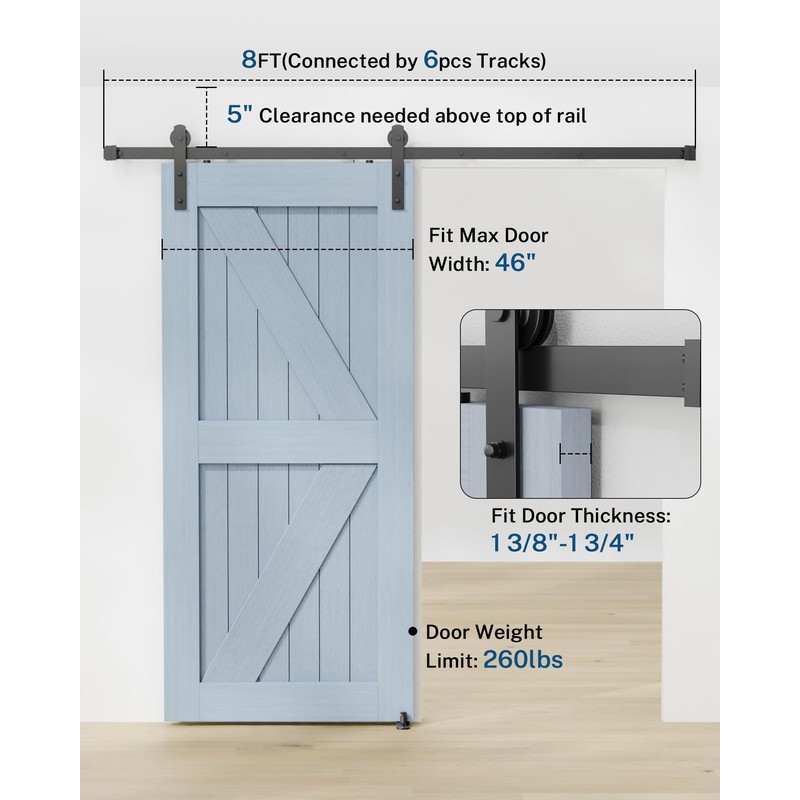 Sliding Barn Door Hardware Kit - Farm Barns Door Track