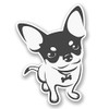 2 x 10cm Chihuahua Cartoon Dog Sticker Decal Bike Laptop