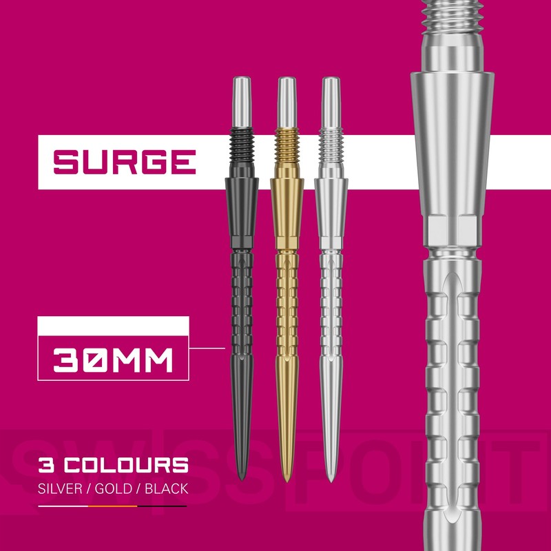 Target Darts Swiss Point Storm Dart Tips, Surge (Pack of