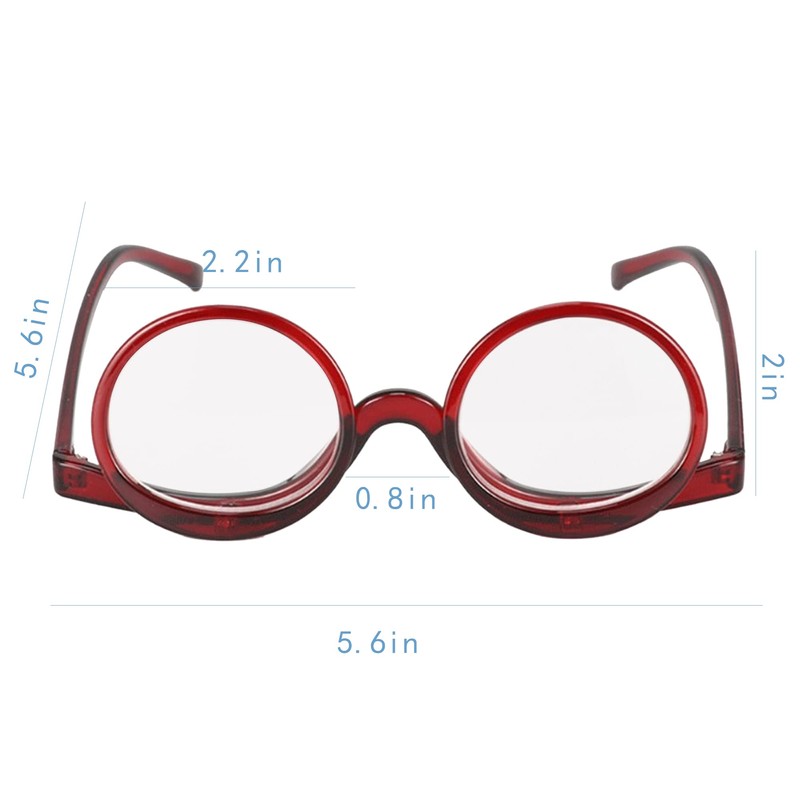 Aisi Magnifying Makeup Glasses Eye Make Up Spectacles Flip Down