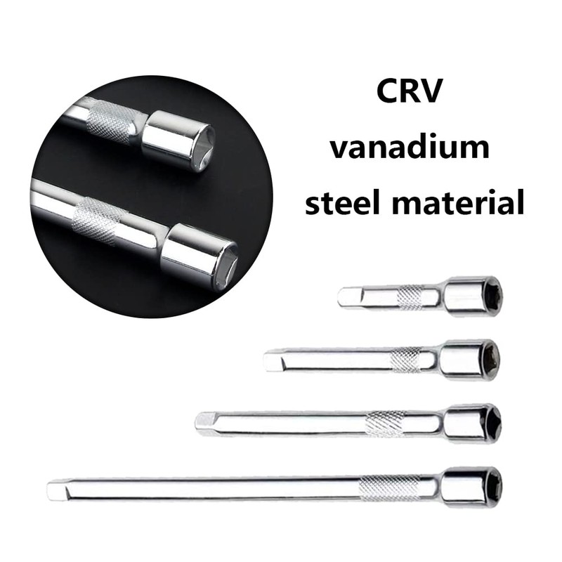 NA 4 Pcs Drive Wobble Extension Bars Socket Ratchet Extension