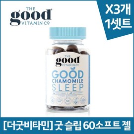 [더굿비타민] 굿 슬립 60소프트 젤 X3개 [The Good Vitamin] Good Sleep 60 Soft Gels X3 Packs