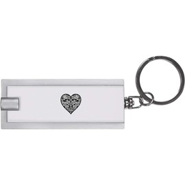 Azeeda 'Lace Heart' Keyring LED Torch (KT00041572)