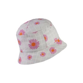 Sterntaler Baby Hat Flower – Girls' Baby Hat Flower – Peaked Cap with UV Protection 30 for Protection on Hot Summer Days – Cotton Sun Hat, Pale Green