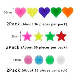 YPYMOD 216 Pcs Bike Wheel Spokes Beads, Multicoloured Bicycle Spokey, Plastic Bike Luminous Clip Bead, Bicycle Spokes Accessories Wheel Decorations, Bike Accessories for Kids Girls and Boys