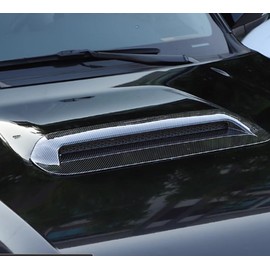 ERIDANUS Auto Accessories Fit for Toyota 4runner 2010-2023 Front Hood Scoop Vent Cover Bonnet Trim (Carbon Fiber Style) ABS 1 PCS