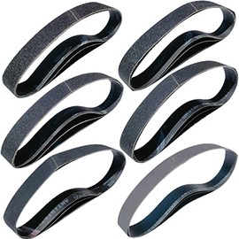 Paquete de 18 correas de lijado de carburo de silicio de 3.81 x 76.2 cm para lijadora de tubos de tubería 60 80 120 240 400 1000 grano premium para acabado de acero inoxidable de metal (1-1/2 x