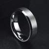King Will 6mm Men's Silver Wedding Ring - Brushed Matte