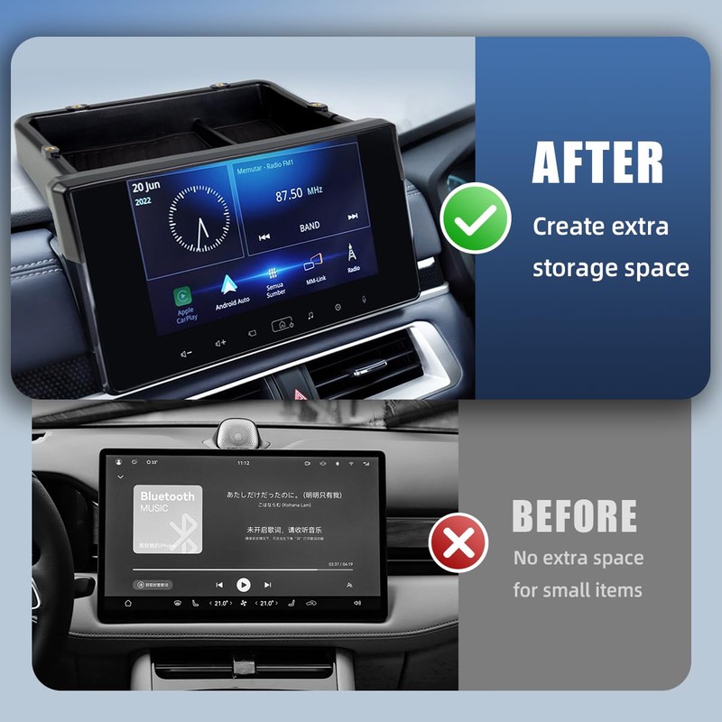 TUYICN Dashboard Storage Box Compatible with Toyota Tacoma 2024 2025