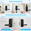 Keyless Entry Fingerprint Smart Door Lock with Handle,Digital Electronic Lock