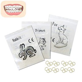 2 Packs of Dental Elastic Bands 3/16" - 3.5 oz Orthodontic Bracelets (200 Elastics)