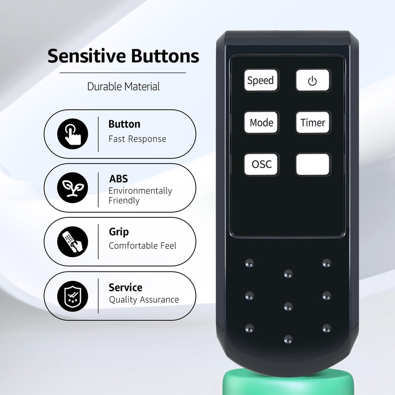 Replacement Fan Remote Control Compatible with COSTWAY Live 16" Adjustable
