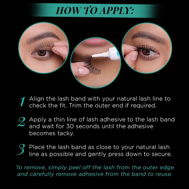 Ardell Natural Lashes False Eyelashes 117 - Black, Natural Look