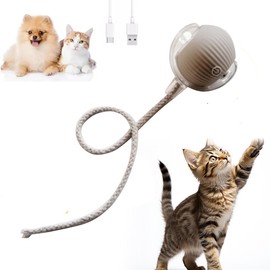 blueypet Upgraded 2025 Smart Interactive Electric Cat Toy Ball Indoor -Automatic Wake-up Function Auto - Rolling, Ultra - Sensitive Obstacle Avoidance, Unleash Infinite Feline Amusement-Gary