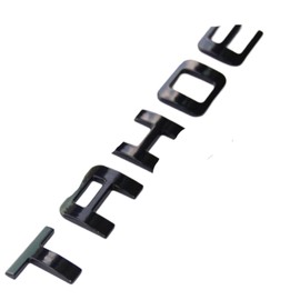 3pack Gloss Black Tahoe Nameplate Emblems Letter Badge Compatible with 2007-2019 Tahoe Glossy Shiny