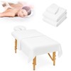 Coynurex Massage Table Sheet Set, 3pcs (Flat Sheet, Fitted Sheet,