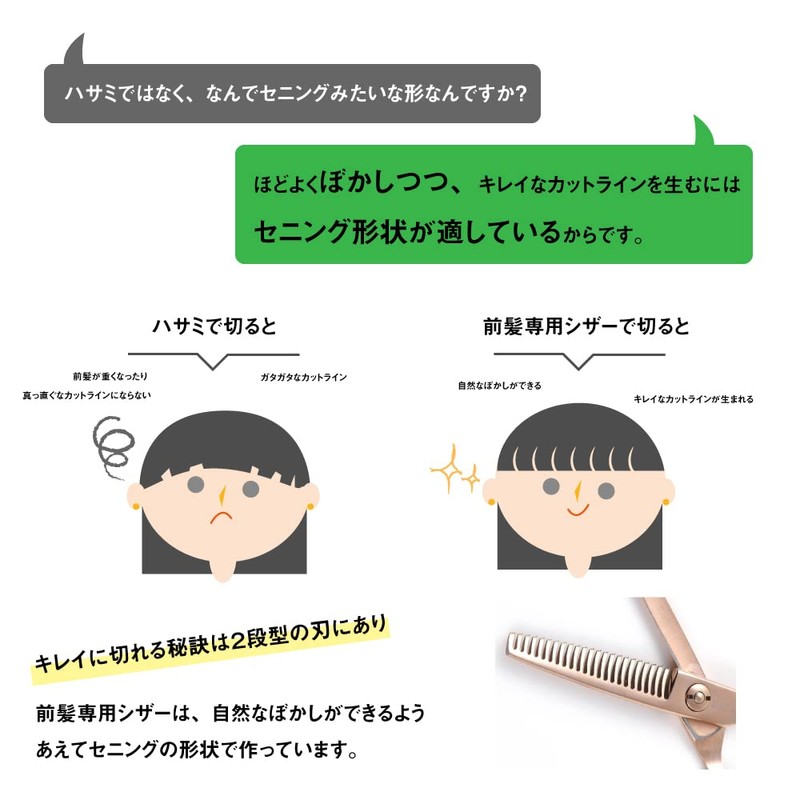 U-REALM Original Collaboration Bangs Only Scissors (5.0 inches)