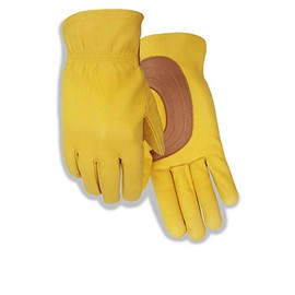 Leather Work Gloves - Work Gloves Men & Women, Mechanic Gloves, Heavy Duty Construction, Gardening, Electrician, Safety Leather Gloves for Men & Women USA735L Large
