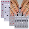 Heart Nail Stickers for Nail Art Love Heart Nail Decals