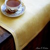 Linen & Cotton Scandi Luxury Hemstitched Table Runner, 100% Linen